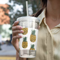 Aquarelle tropicale ananas Motif sans couture