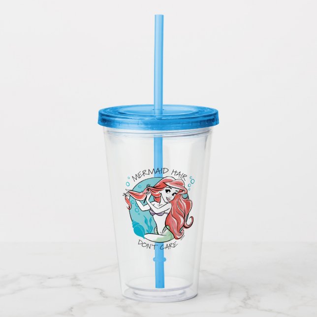 Verre En Acrylique Ariel Mermaid Hair s'en fiche (Devant)