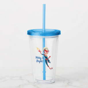 Verre En Acrylique Avengers Saisonniers Captain Marvel