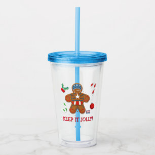 Verre En Acrylique Avengers Saisonniers   Cookie de Captain America