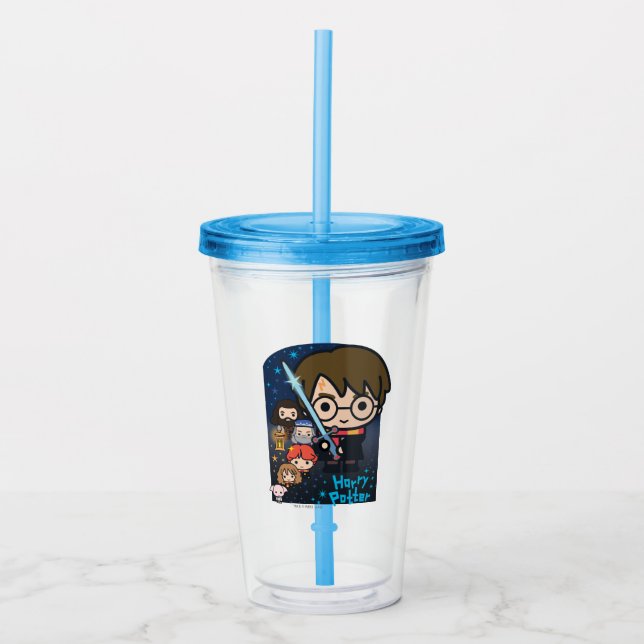 Verre En Acrylique Bande dessinée Harry Potter Chambre des Secrets Gr (Devant)