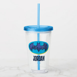 Verre En Acrylique Batman Symbole de la ville de Gotham
