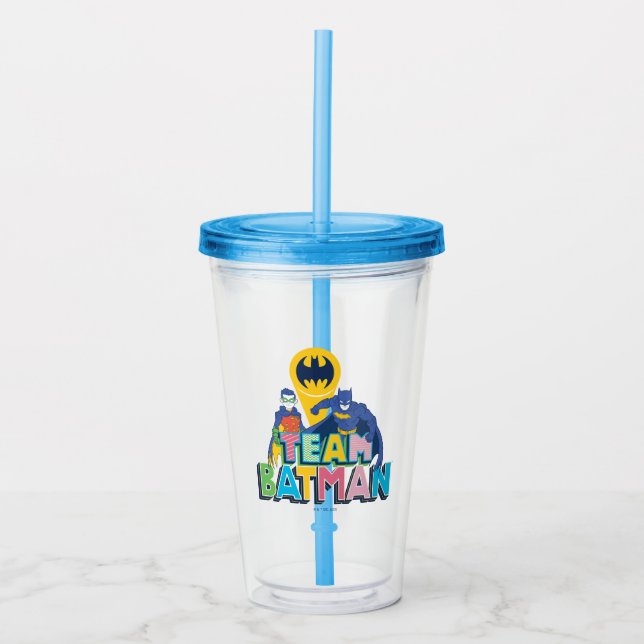 Verre En Acrylique Batman | Team Batman (Devant)