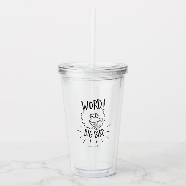 Verre En Acrylique Big Bird Skate Logo - Word! Big Bird (Devant)