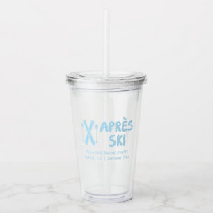 Verre En Acrylique Blue Apres Ski Bachelorette Party Favoriser