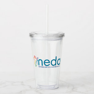 Verre En Acrylique Boulon acrylique NEDA Logo
