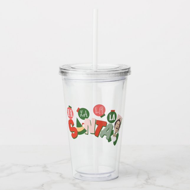 Verre En Acrylique Buddy l'Elfe | Fa La La La Père Noël (Devant)