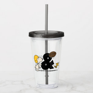 Verre En Acrylique cacahuètes Football Snoopy & Woodstock