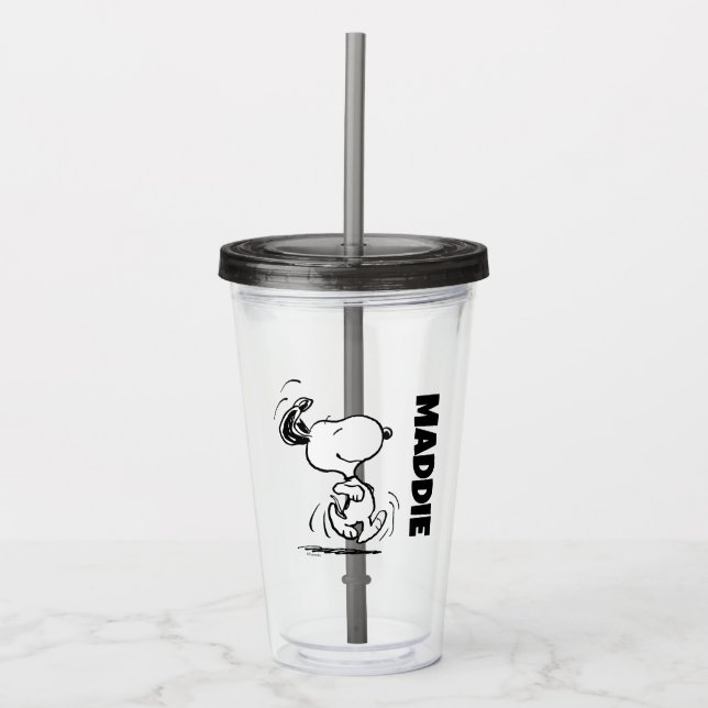 Verre En Acrylique cacahuètes | Snoopy Happy Dance (Devant)