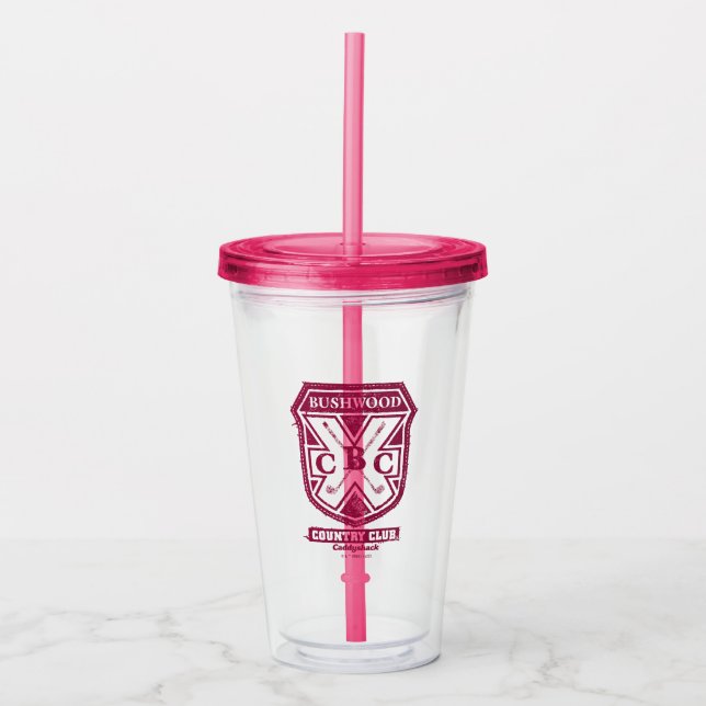 Verre En Acrylique Caddyshack | Bushwood Country Club Crest (Devant)