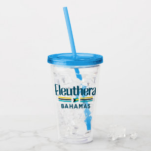 Verre En Acrylique Cadeau souvenir Bahamas : Eleuthera Bahamas Drapea
