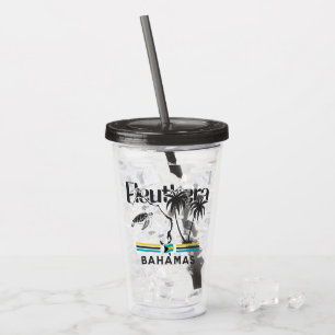 Verre En Acrylique Cadeau souvenir Bahamas : Eleuthera Bahamas Drapea