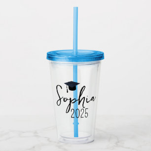 Verre En Acrylique Cadeaux de graduation pour elle, Tumbler de gradua