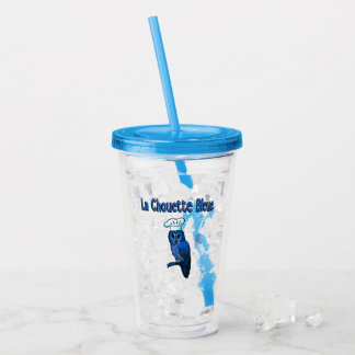 Verre En Acrylique Café La Chouette Bleue