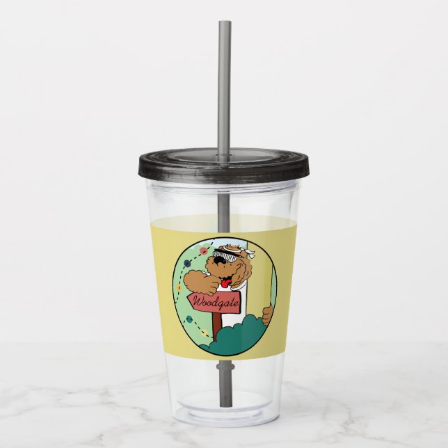 Verre En Acrylique Camping Ours Cachet Enfants Tumbler (Devant)