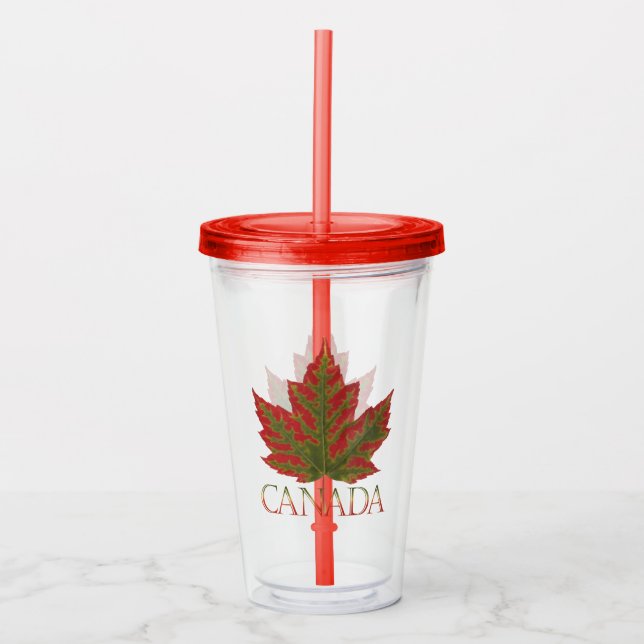 Verre En Acrylique Canada Tumbler Canada Maple Leaf Souvenirs (Devant)