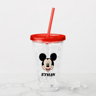 Verre En Acrylique Chef Mickey moderne   Ajoutez votre nom