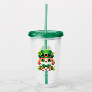 Verre En Acrylique Chiot de la Saint-Patricks