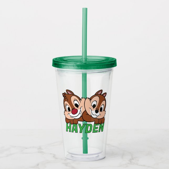Verre En Acrylique Chip & Dale Smile (Devant)