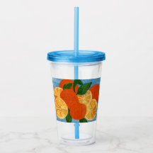 Citrus d'été Orange Artistic Tumbler