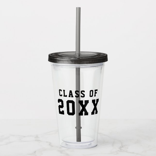Verre En Acrylique Classe d'études supérieures en Varsité simple de l (Devant)