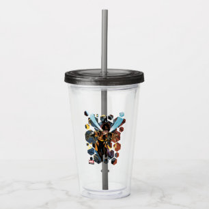 Verre En Acrylique Classiques Avengers   Attaque volante de Wasp