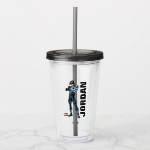 Verre En Acrylique Classiques Avengers Winter Soldier tenant le poi