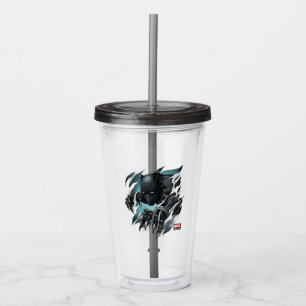 Verre En Acrylique Classiques des Avengers Black Panther déchirant