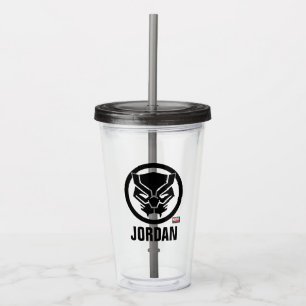 Verre En Acrylique Classiques des Avengers   Icône de Black Panther