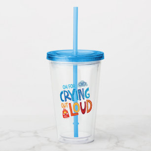 Verre En Acrylique Colère Et Tristesse "Oh Pour Pleurer À La Louve"