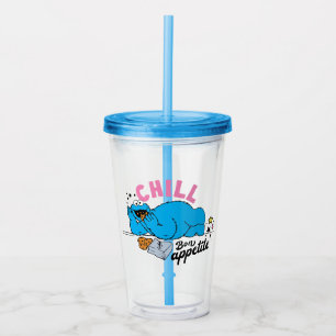 Verre En Acrylique Cookie Monster   Bon appétit Chill