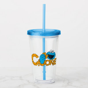 Verre En Acrylique Cookie Monster   Cookie !