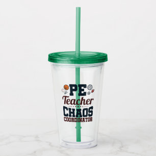 Verre En Acrylique Coordinateur PE Teacher Chaos