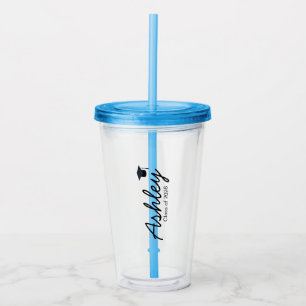 Verre En Acrylique Coupe de graduation personnalisée Tumbler cadeau p