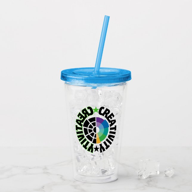 Verre En Acrylique Créativité.w (Dos glace)