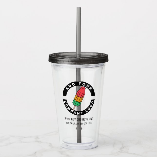 Verre En Acrylique Créer votre entreprise Logo Adresse du site Web Sl (Devant)