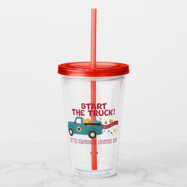 Verre En Acrylique CROPTOBERFEST 2024 Tumbler - Commencez le camion (Devant)