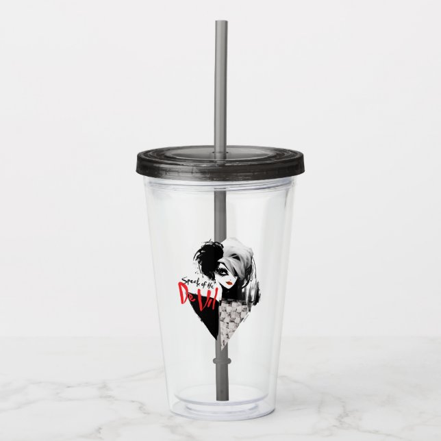 Verre En Acrylique Cruella| Parler du collage De Vil Diamond (Devant)