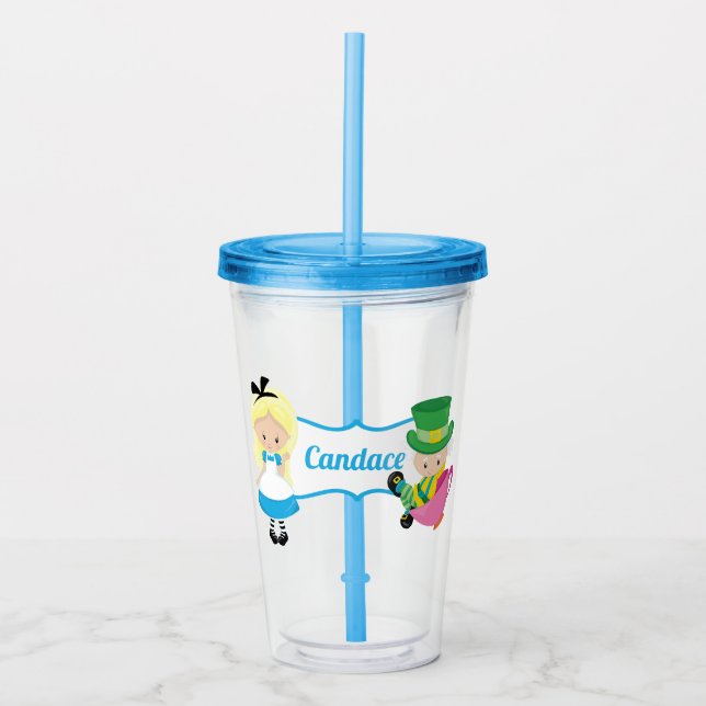 Verre En Acrylique Cute Alice au pays des merveilles (Devant)