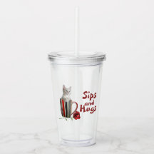 Cute chaton café tasse photo fleur rouge moderne