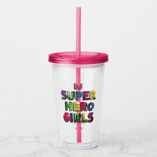 Verre En Acrylique DC Super Hero Girls City Letters