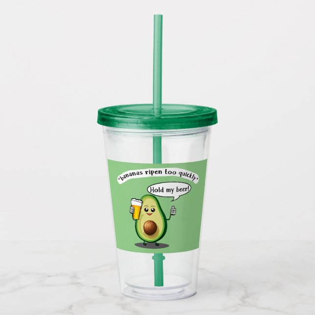 Verre En Acrylique Défi Avocado (Devant)