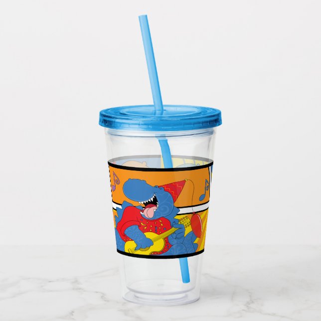 Verre En Acrylique Dinosaure (Gauche)