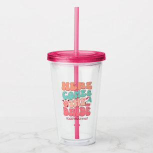 Verre En Acrylique Disco Bachelorette Party Retro 80's 70's Super