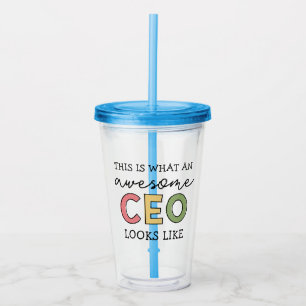Verre En Acrylique Dons amusants pour le PDG Awesome PDG Cadeaux Bo