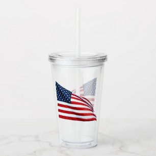 Verre En Acrylique Drapeau américain 2412