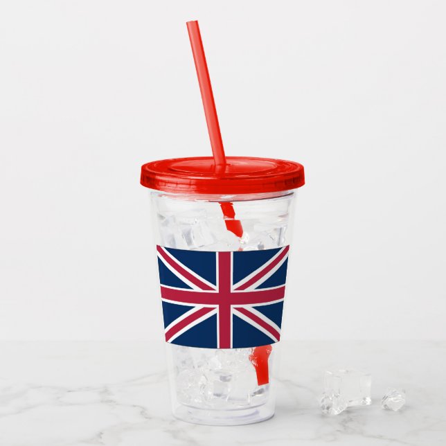 Verre En Acrylique Drapeau britannique (Devant glace)
