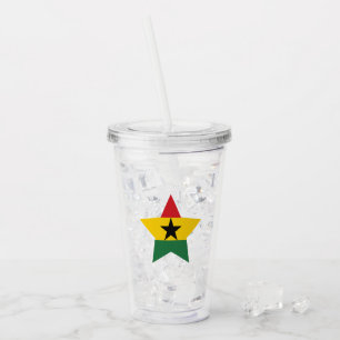 Verre En Acrylique Drapeau du Ghana