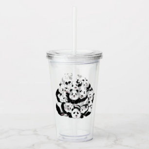 Verre En Acrylique Drôle Panda Acrylique Tumbler