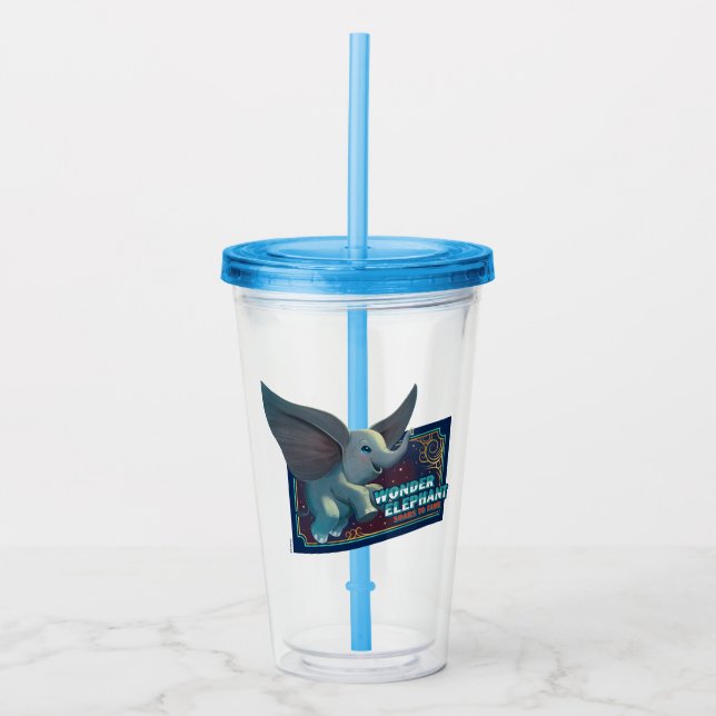 Verre En Acrylique Dumbo| Merveilleux Eléphant S'Enfonce Dans L'Art D (Devant)